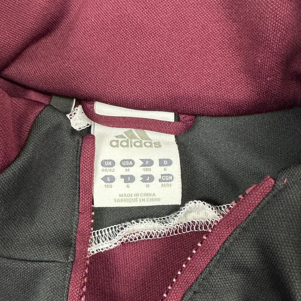 Elon Phoenix Jacket Men Medium Maroon Adidas 1/4 Zip Club Soccer Pullover NCAA M